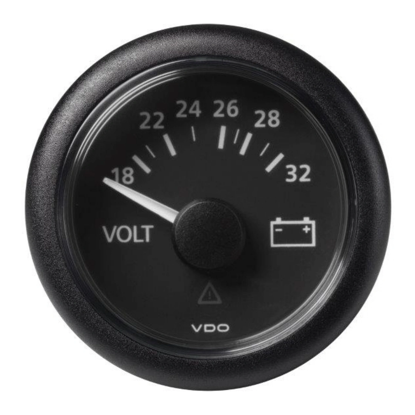 VDO Voltmeter 18-32V (24V) ViewLine - Ø52mm - sort