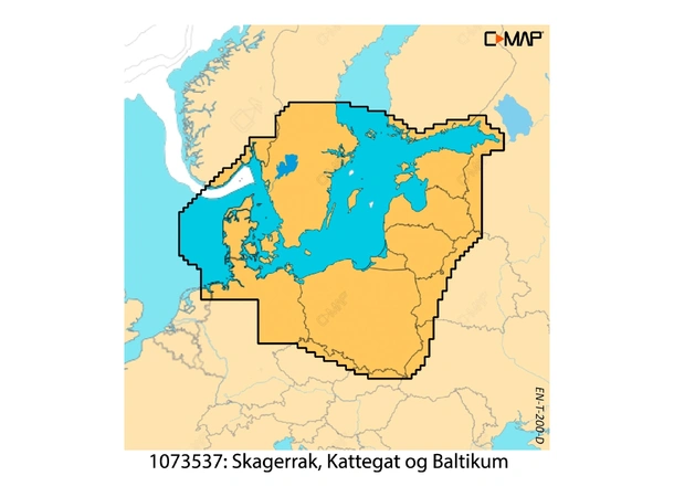 C-MAP Discover X kart Skagerrak, Kattegat og Baltikum