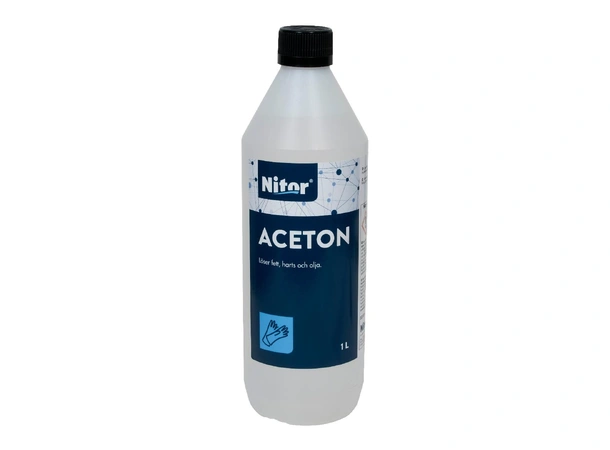 NITOR Aceton - 1L Løser fett, olje og harpiks