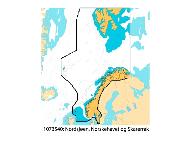 C-MAP Reveal X kart Norskehavet, Nordsjøen og Skagerrak