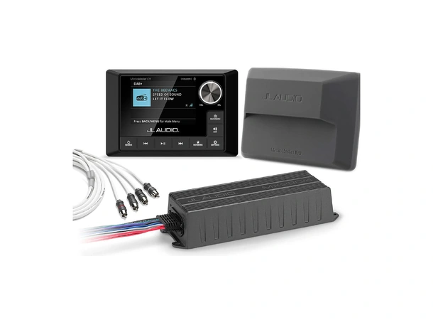 JL AUDIO Dab+ Pakke Premium Spiller,Forsterker,Antenne,signalkabler