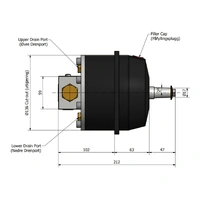 SLEIPNER Rattpumpe, hydraulisk styring 70cm3 - m/flens