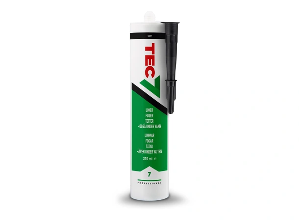 TEC7 Fugelim, sort - 310 ml m/UV- filter