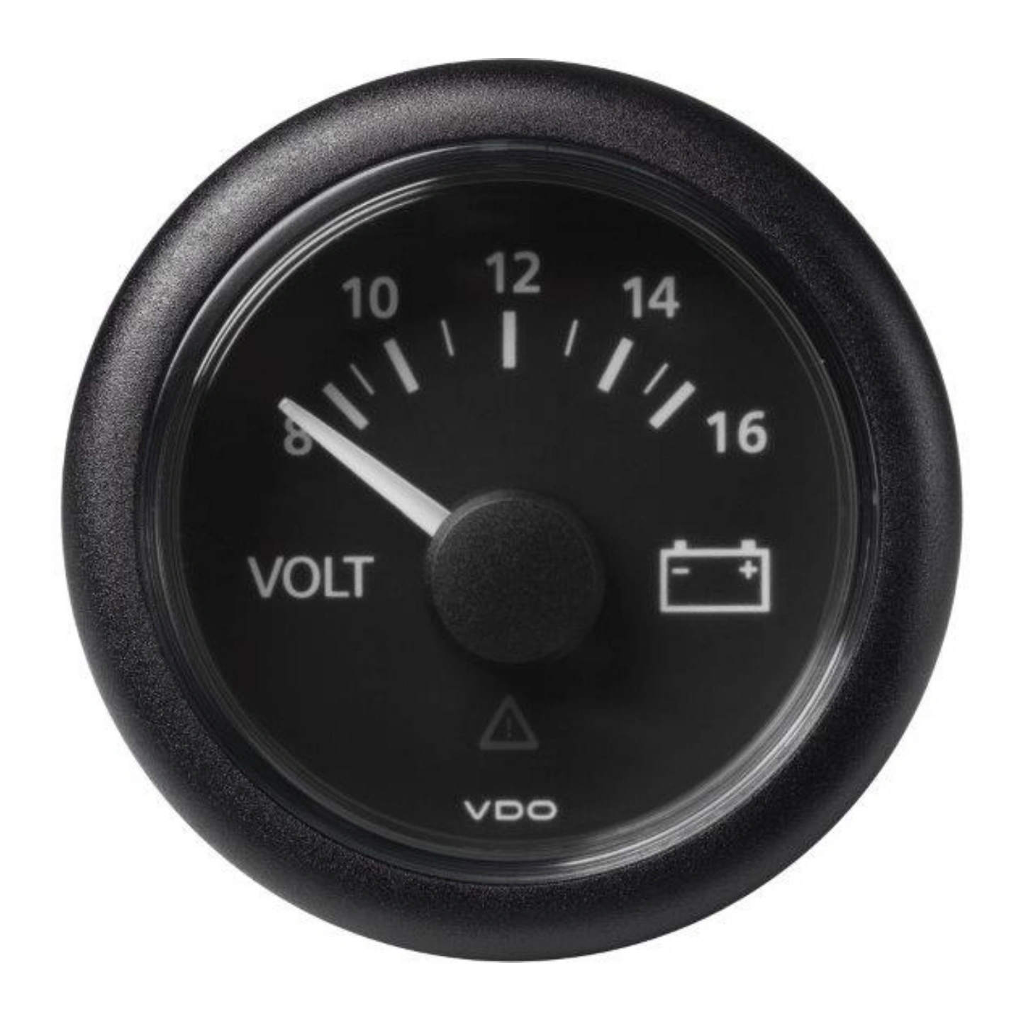 VDO Voltmeter 8-16V (12V) ViewLine - Ø52mm - sort
