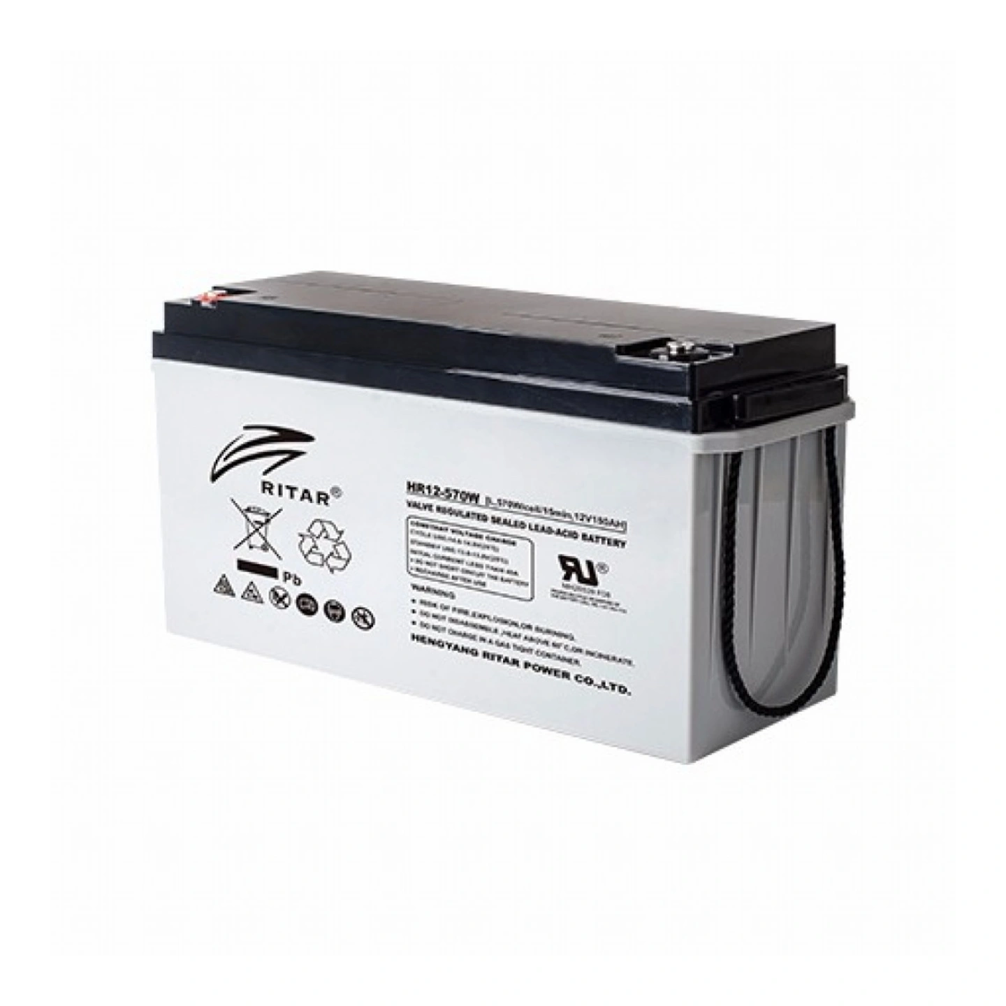 RITAR High Rate AGM Batteri 12V 100AH - HR12-380W