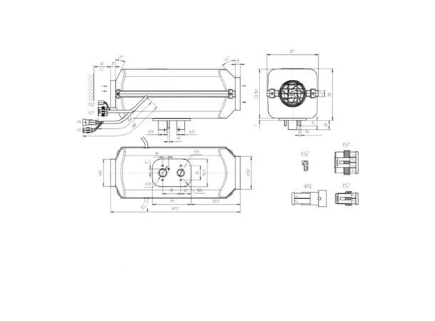 AUTOTERM Dieselvarmer 4kW - 12V Luftvarmer - Inkl. monteringssett