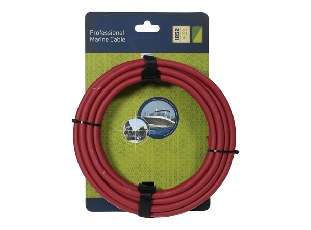 1852M Elektrisk kabel fortinnet 10 m 6mm2 - Rød