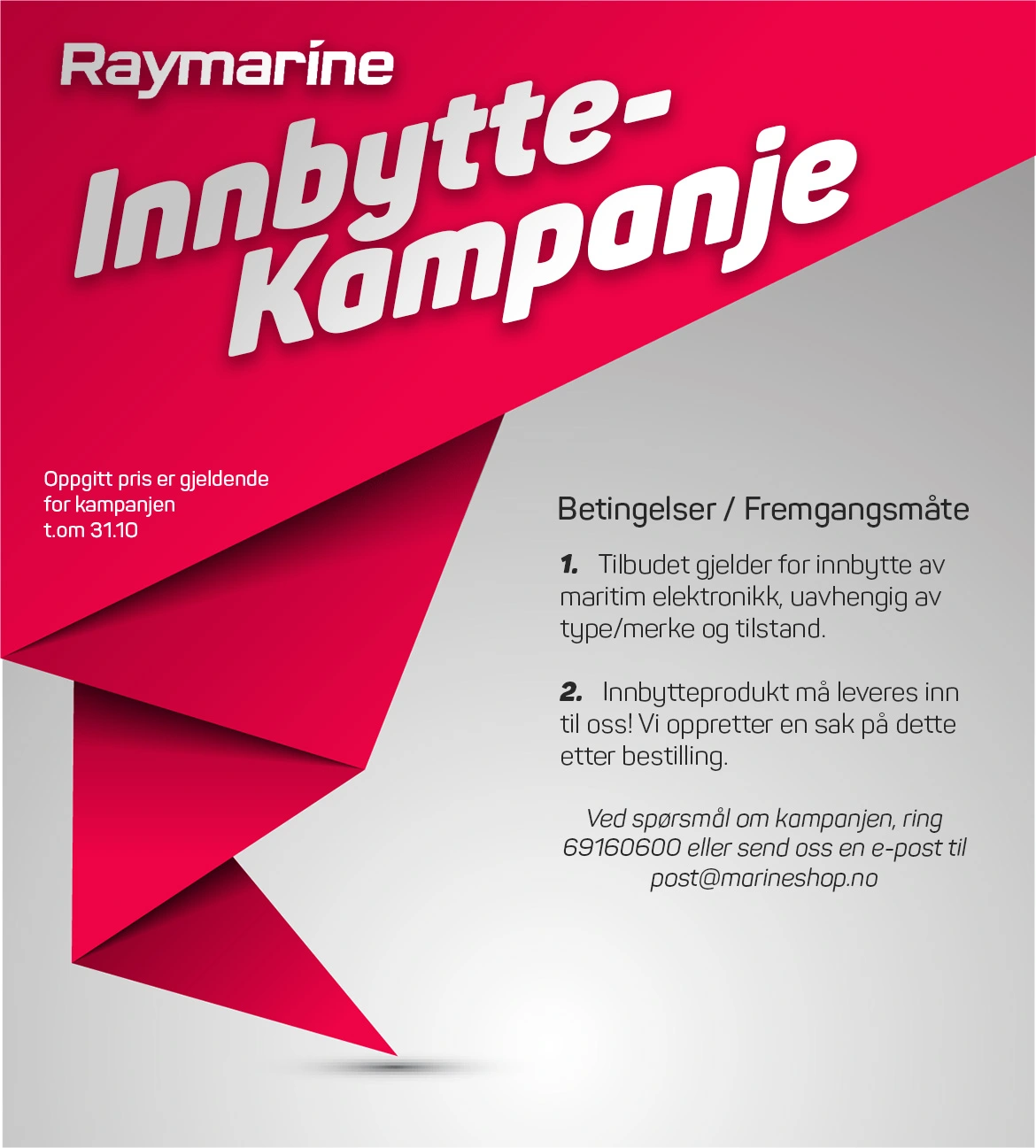 Raymarine Innbytte kampanje