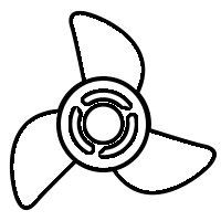 solas propell ballistic stålpropell messingpropell foldepropell stigning diameter propellmutter splines 