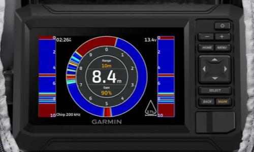 Garmin ekkoloddvisning echomap flasher skop