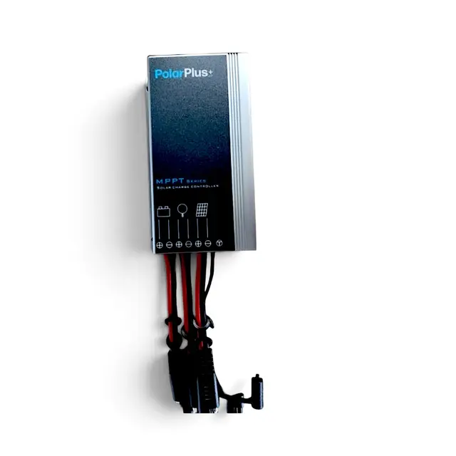 POLARPLUS QCS Solcelleregulator 15A MPPT alle batterityper - 12V/24V - Bluetooth 