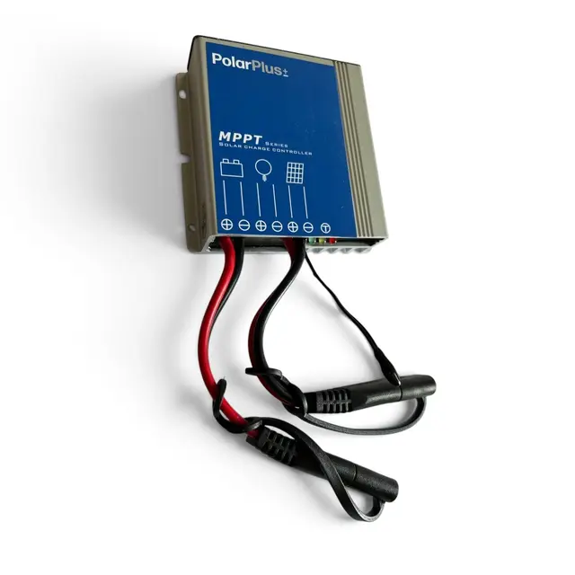 POLARPLUS QCS Solcelleregulator 10A MPPT for alle batterityper - 12V - Bluetooth 