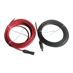 POLARPLUS Solcellekabel fortinnet 4mm2 m/ MC4 kontakt (ip67) - 10 meter