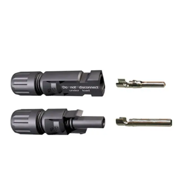 Kontakt til solcellepanel (par) MC4 for 6mm2 kabel 