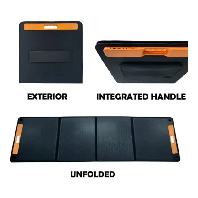 POLARPLUS Sammenleggbart Solcellepanel 200w - med USB - 2190x585mm 