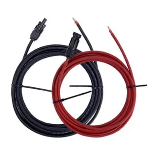 POLARPLUS Solcellekabel m/ MC4 5m -  x 2 (sort/rød) ortinnet kabel