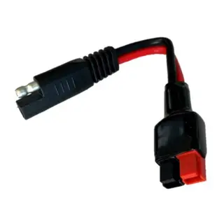 POLARPLUS Solcellekabel QCS - Anderson sort-rød 2x 4mm²  - 10cm