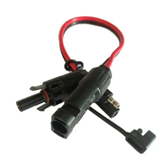 POLARPLUS Overgangskabel fra QCS til MC4 30 cm - 2x 4mm² - sort/rød 