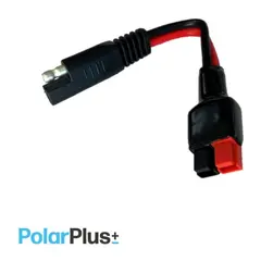 POLARPLUS Solcellekabel QCS - Anderson sort-r&#248;d 2x 4mm&#178;&#160; - 10cm