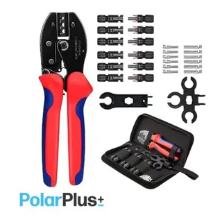 POLARPLUS MC4 Verkt&#248;ysett med veske Medf&#248;lger 6 sett med MC4 plugger Han/Hun