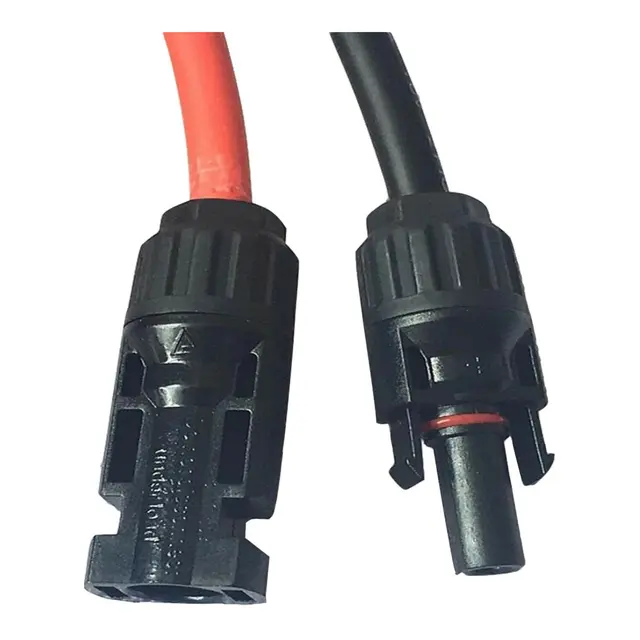 POLARPLUS Solcellekabel fortinnet 4mm2 m/ MC4 kontakt (ip67) - Rød -10 meter 