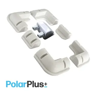 POLARPLUS Braketter for solcellepanel med kabelgjennomføring 2x M18 nipler