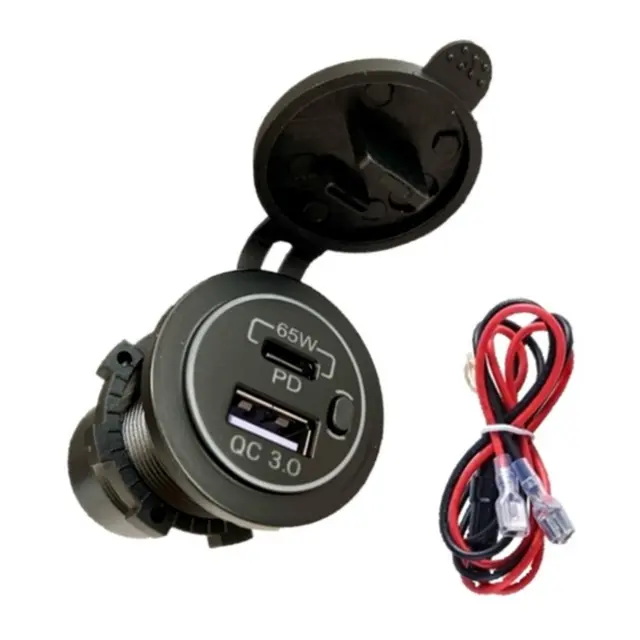 POLARPLUS USB Hurtiglader A+C 83W USB-C PD: 65W og USB-A QC3.0: 18W 