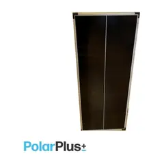 POLARPLUS Solcellepanel 100w sort 45x116cm med halv-celler og blank ramme