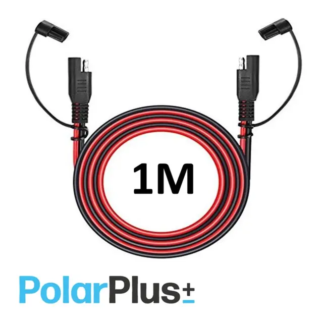 POLARPLUS skjøtekabel sort-rød 2x 4mm² 1Meter 