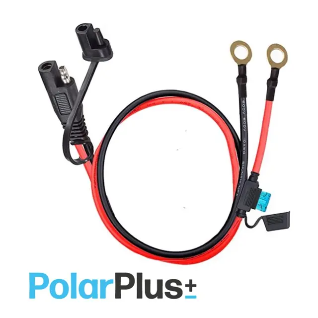 POLARPLUS kabel for tilkobling batteri med 20A sikring (1m) 