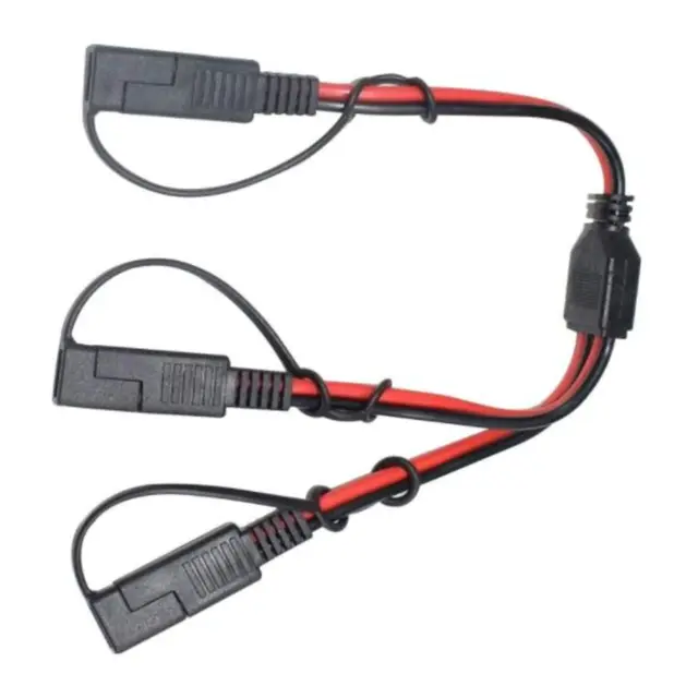 POLARPLUS kabel sort-rød 2x 4mm² Y-splitt 30cm 