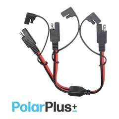 POLARPLUS kabel sort-r&#248;d 2x 4mm&#178; Y-splitt 30cm