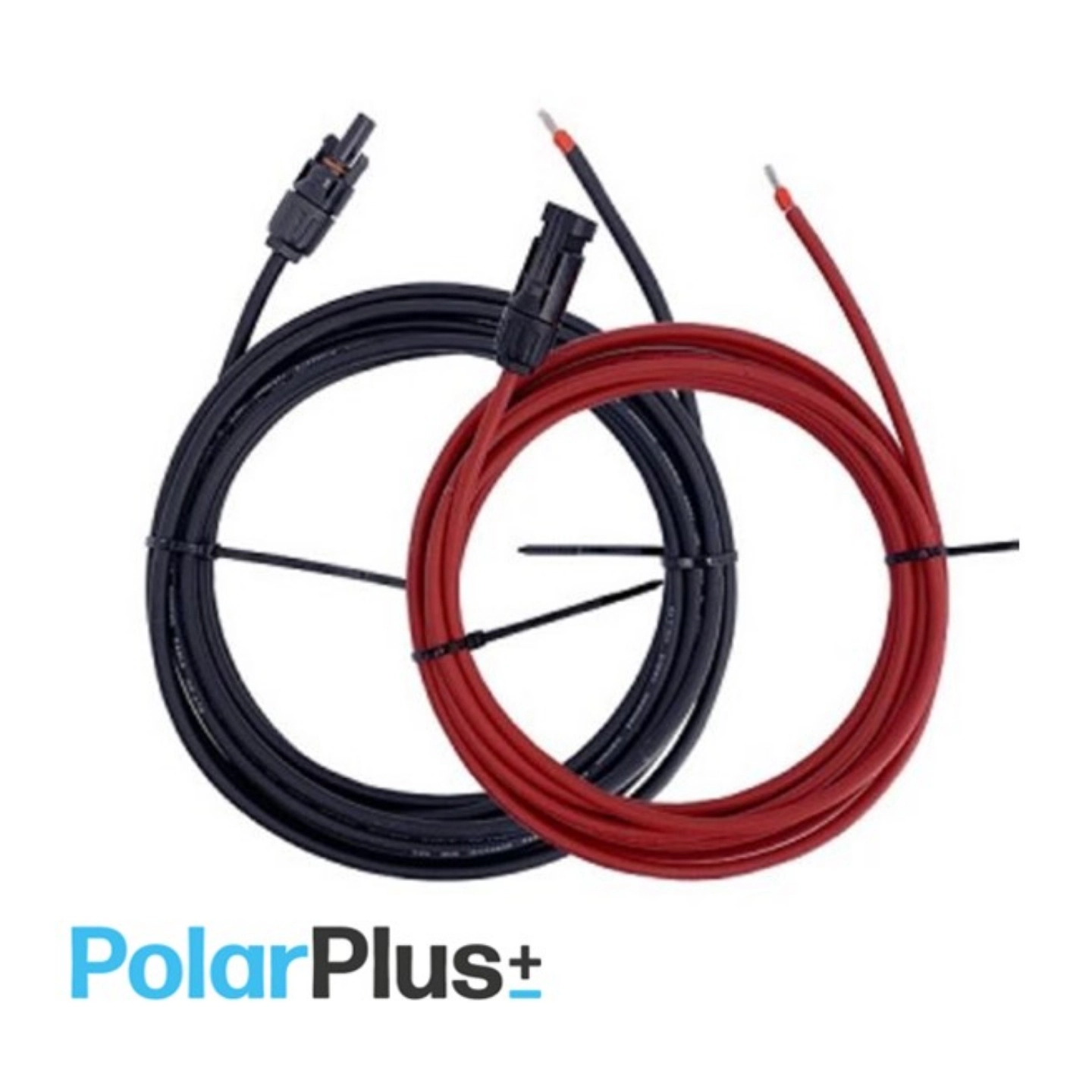 POLARPLUS Solcellekabel 2x5m - m/ MC4 4mm2 Fortinnet kabel