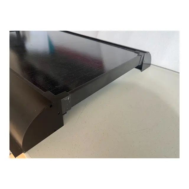 POLARPLUS Takspoiler-brakett  sort for solcellepaneler med rammebredde 76cm 