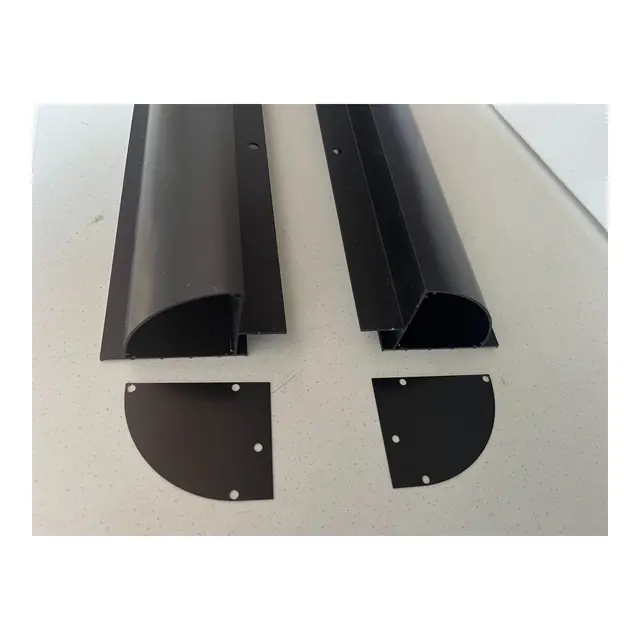 POLARPLUS Takspoiler-brakett  sort for solcellepaneler med rammebredde 76cm 