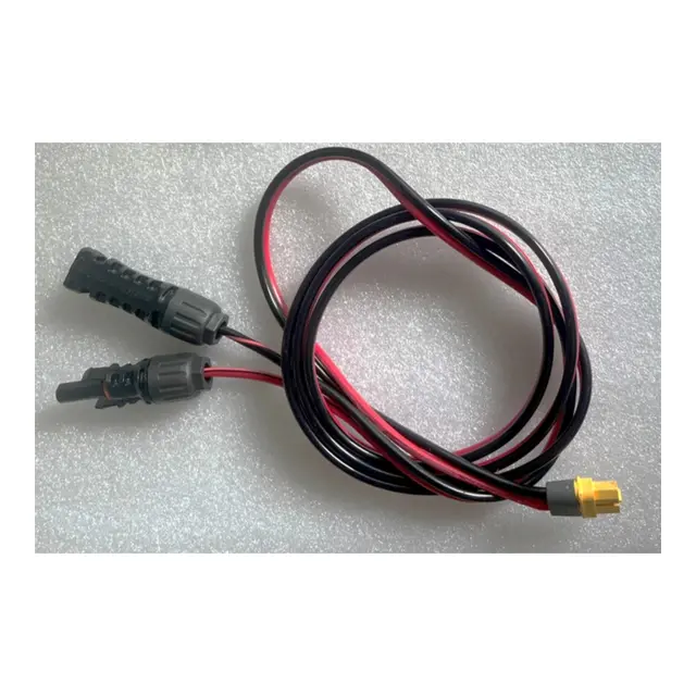POLARPLUS Solcellekabel XT60 sort-rød 2x 2,5mm2 - MC4 - 1,5 meter 