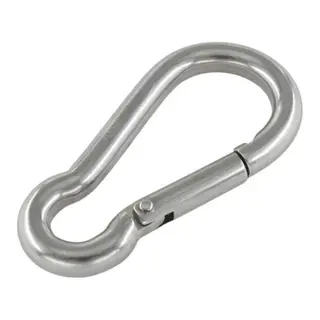 Karabinkrok syrefast 316 120 mm - 18 mm åpning
