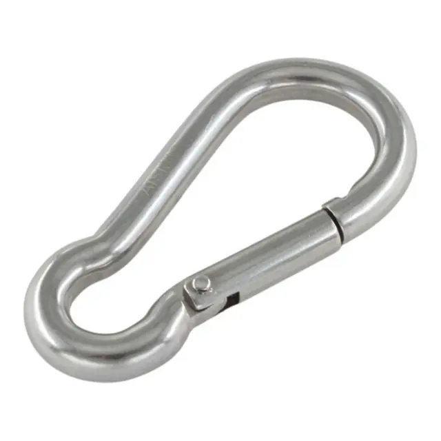 Karabinkrok syrefast 316 70 mm - 10 mm åpning 