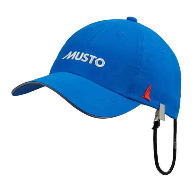 MUSTO Essential Fast Dry Crew Cap Aruba Blue - One Size - m/vindstropp 