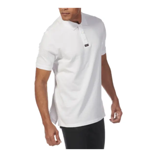 MUSTO ESSENTIAL Pique Polo Hvit - Str. S 