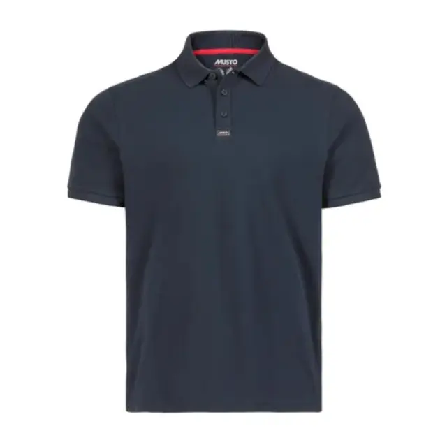 MUSTO ESSENTIAL Pique Polo Navy - Str. S 