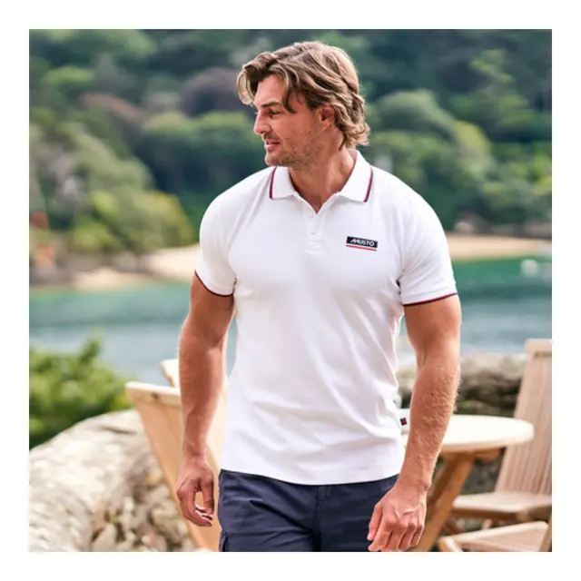 MUSTO Corsica Polo Shirt 2.0 Hvit - Str. L 