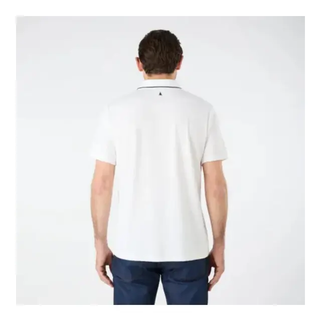 MUSTO 1964 UV Short-Sleeve Polo Pique Hvit - Str. S 