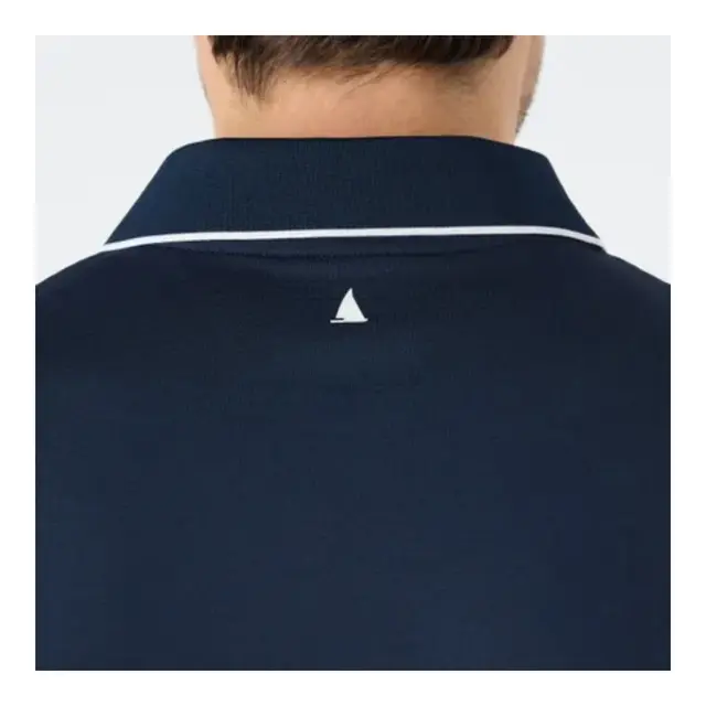 MUSTO 1964 UV Short-Sleeve Polo Pique Navy - Str. S 