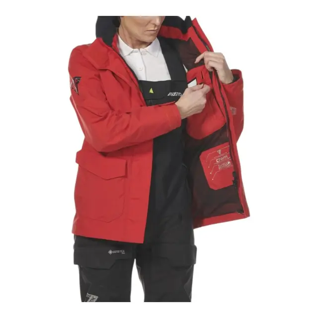 MUSTO BR1 Inshore Seiljakke - Dame True Red - Str. L (14) 