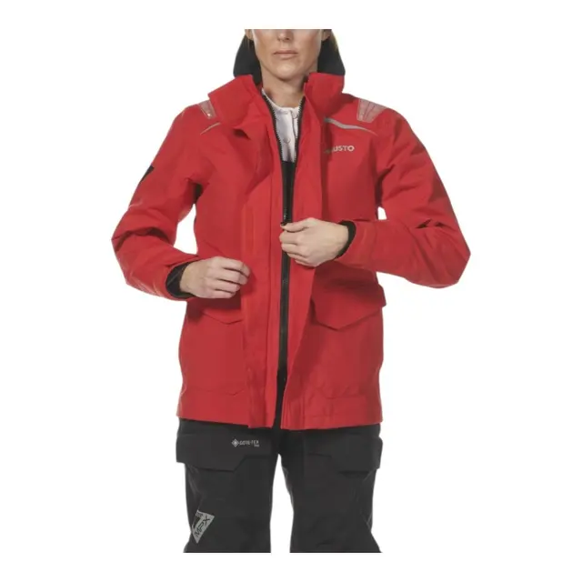 MUSTO BR1 Inshore Seiljakke - Dame True Red - Str. L (14) 