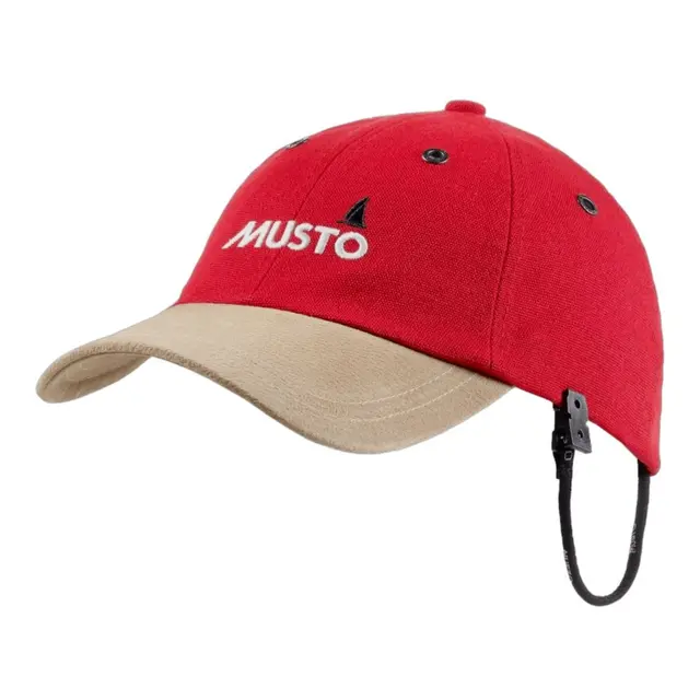 MUSTO Evolution Original Crew Caps True Red - One Size - m/vindstropp 