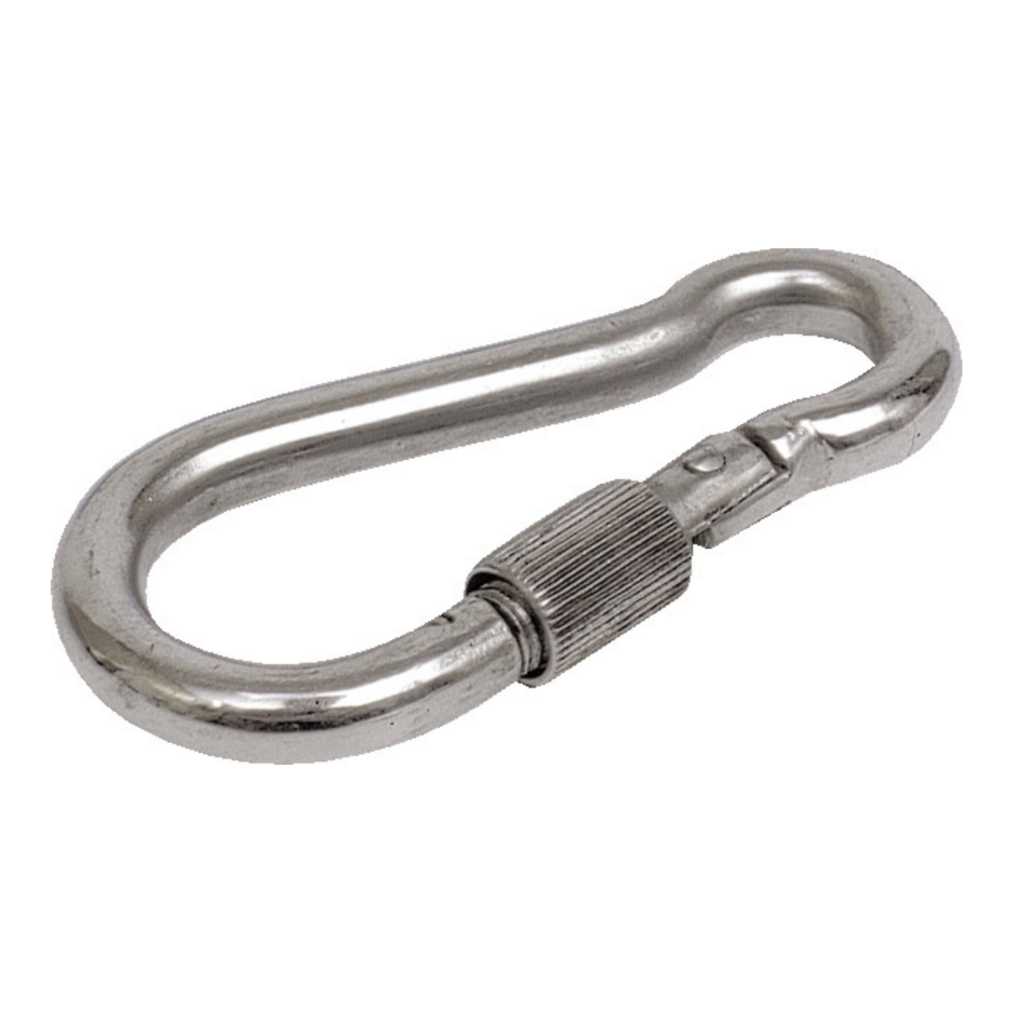 Karabinkrok med lås syrefast 316 120 mm - åpning 16 mm