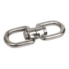 Svivel m/lukket &#248;ye i begge ender - 4mm Syrefast 316