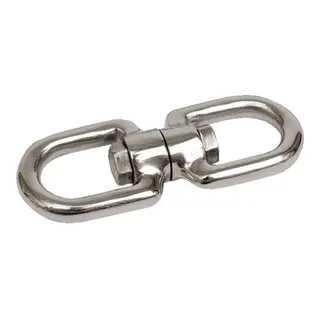 Svivel m/lukket øye i begge ender - 4mm Syrefast 316